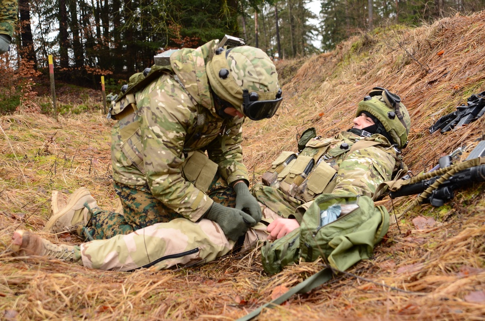 Georgian Regimental Combat Team mission rehearsal exercise