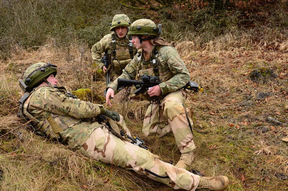 Georgian Regimental Combat Team mission rehearsal exercise