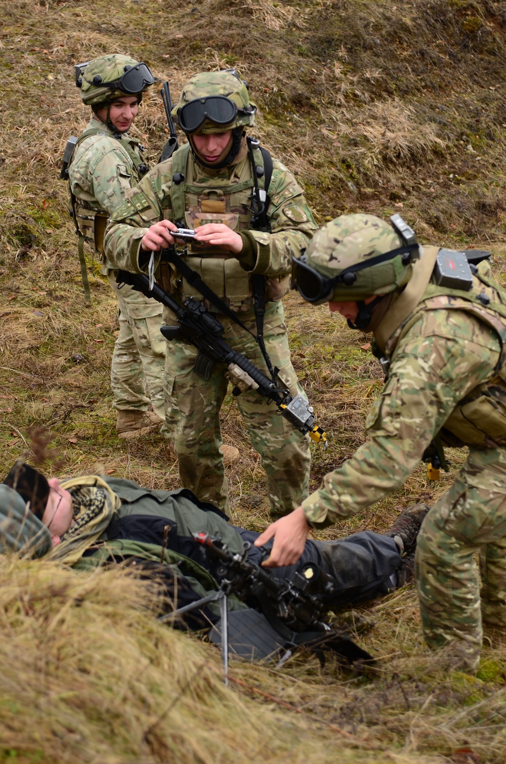 Georgian Regimental Combat Team mission rehearsal exercise