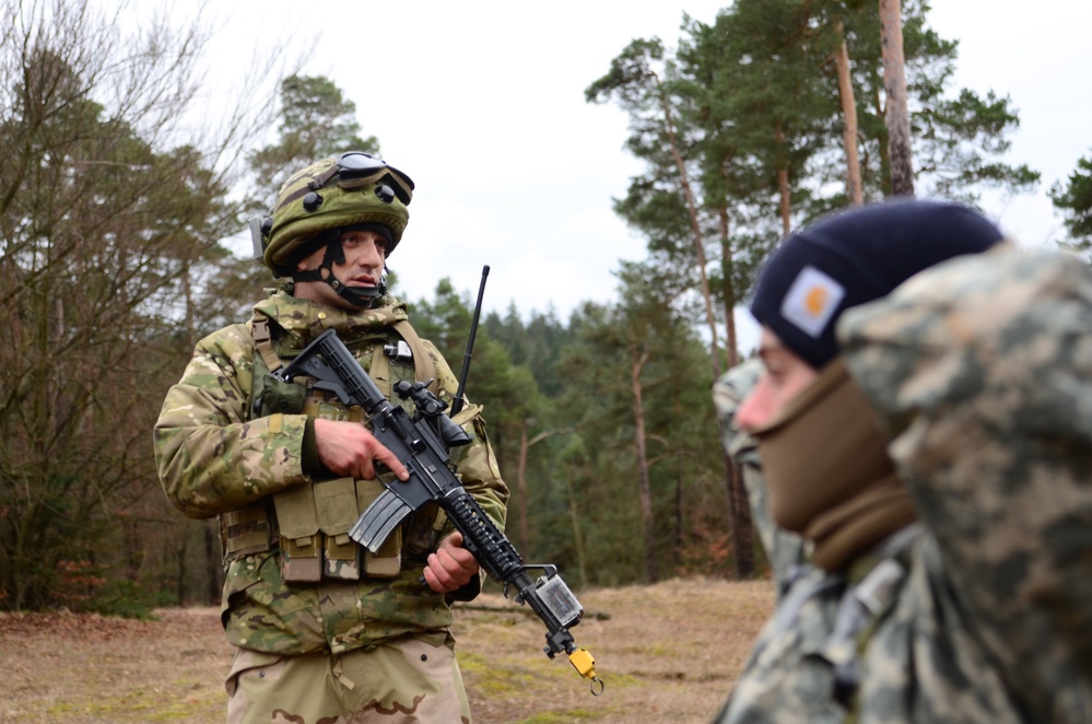 Georgian Regimental Combat Team mission rehearsal exercise