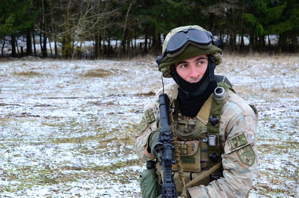 Georgian Regimental Combat Team mission rehearsal exercise