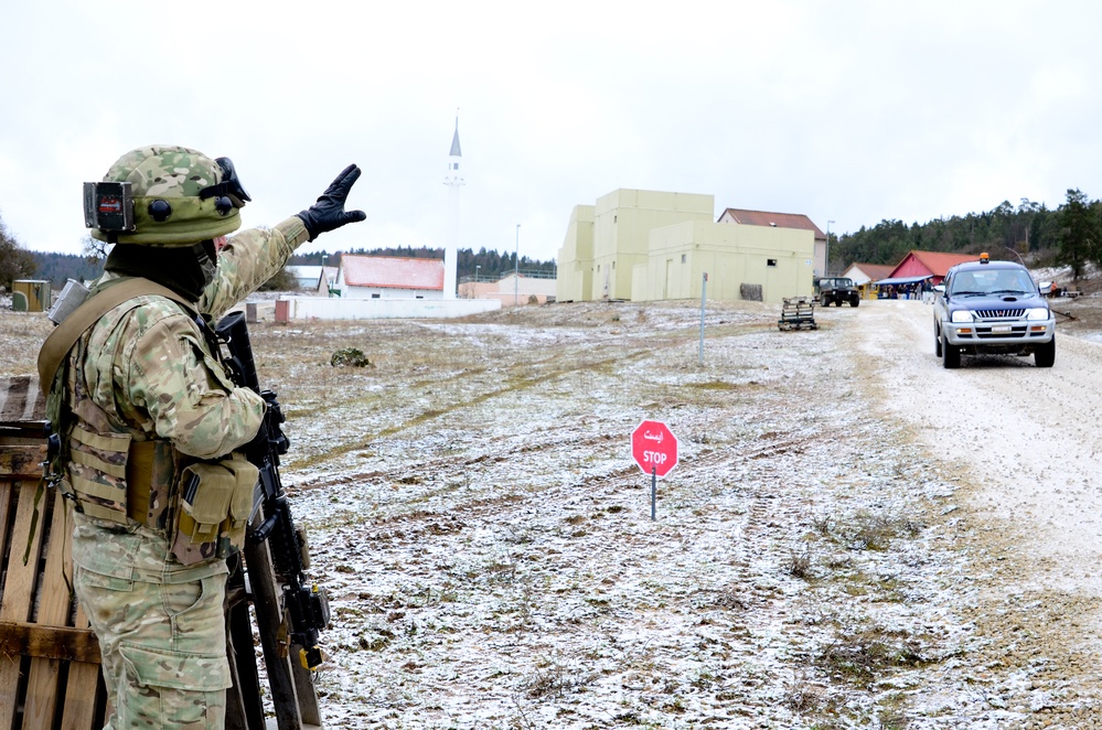 Georgian Regimental Combat Team mission rehearsal exercise