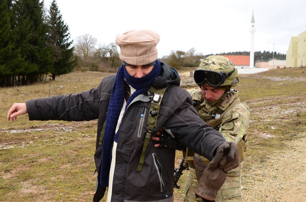 Georgian Regimental Combat Team mission rehearsal exercise