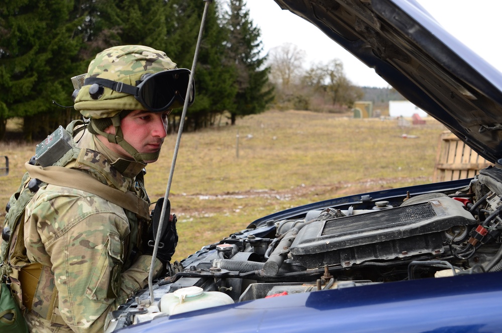 Georgian Regimental Combat Team mission rehearsal exercise