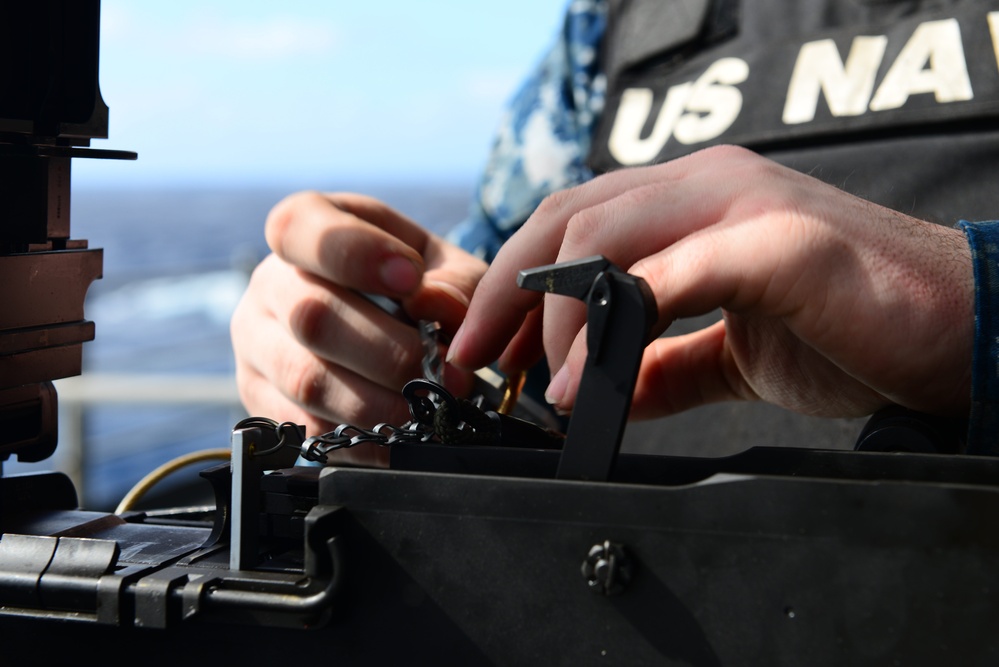 USS George HW Bush conducts training, carrier qualifications