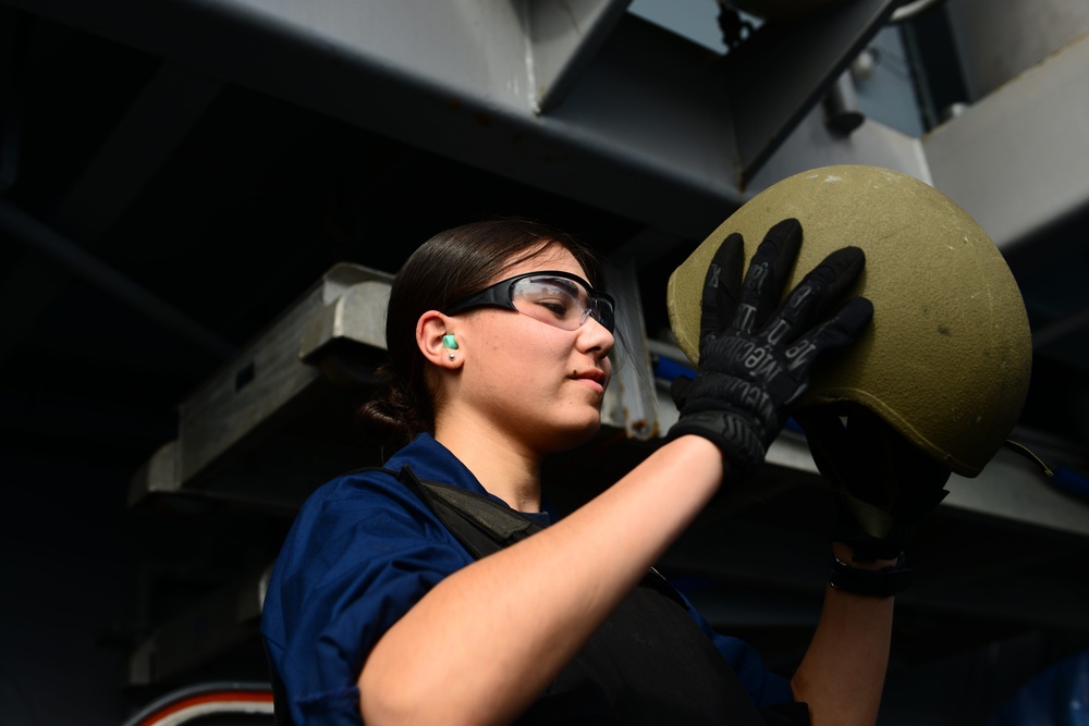 USS George HW Bush conducts training, carrier qualifications