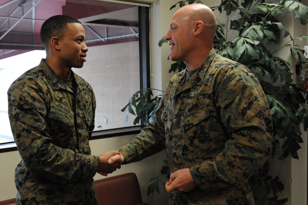 Sgt. Maj. of the Marine Corps' West Coast trip