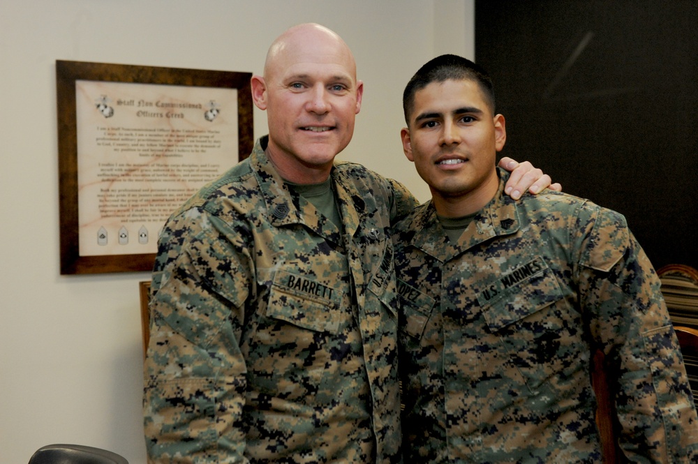 Sgt. Maj. of the Marine Corps' West Coast trip