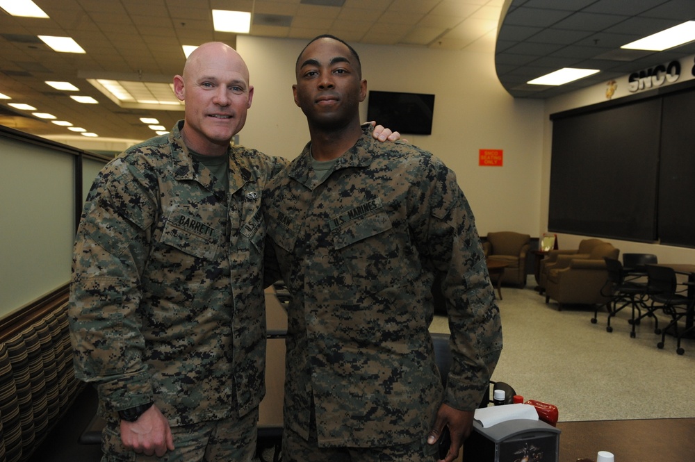 Sgt. Maj. of the Marine Corps' West Coast trip