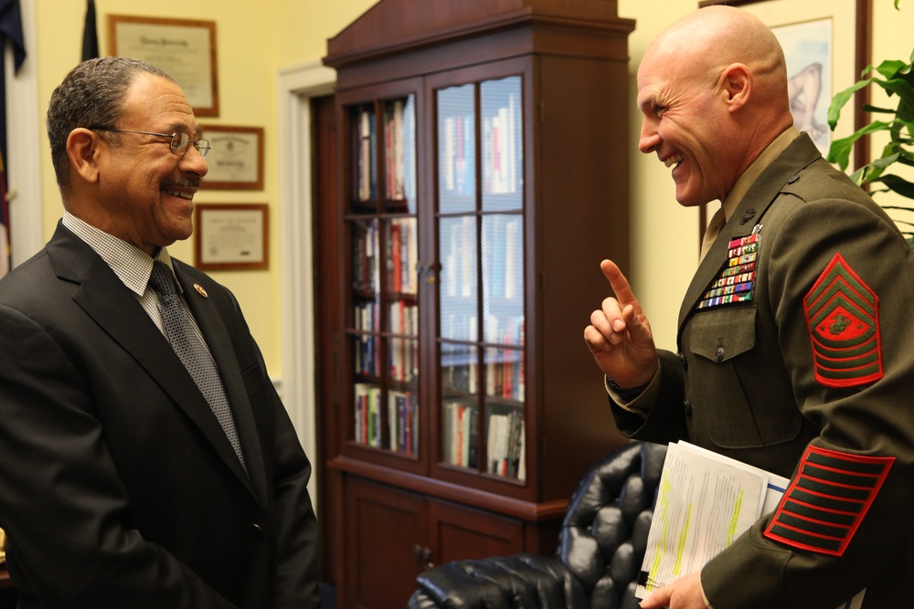 Sgt. Maj. Barrett makes Washington office call