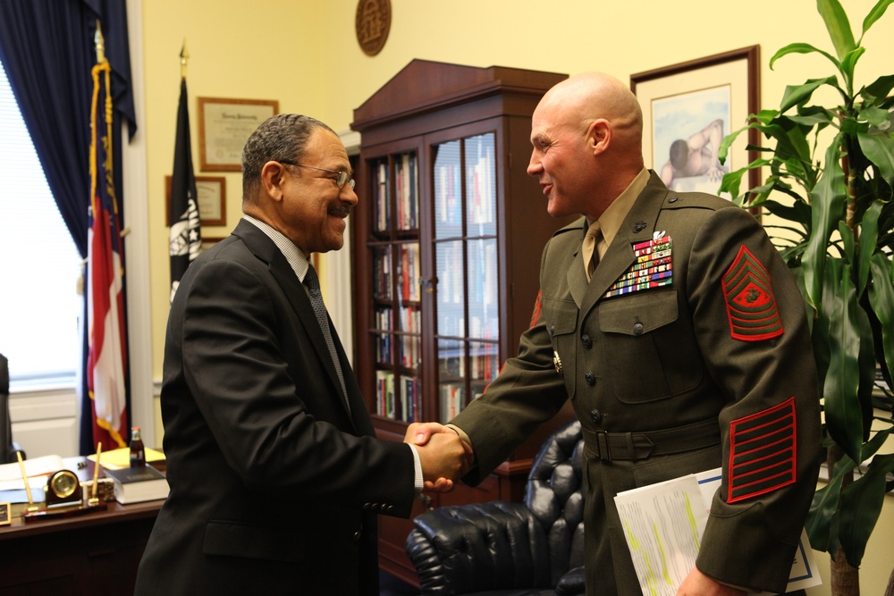 Sgt. Maj. Barrett makes Washington office call