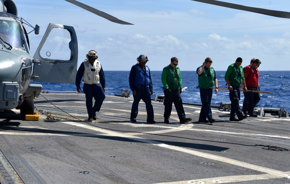 USS William P. Lawrence action