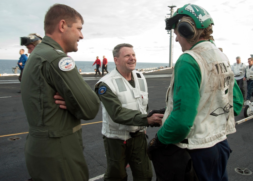 Adm. Gortney aboard USS Harry S. Truman