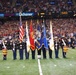 Joint Armed Forces Color Guard perform at Super Bowl