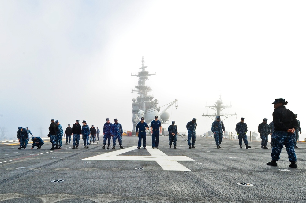 USS Boxer foreign object damage walkdown