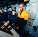 NFL players tour USS George H.W. Bush