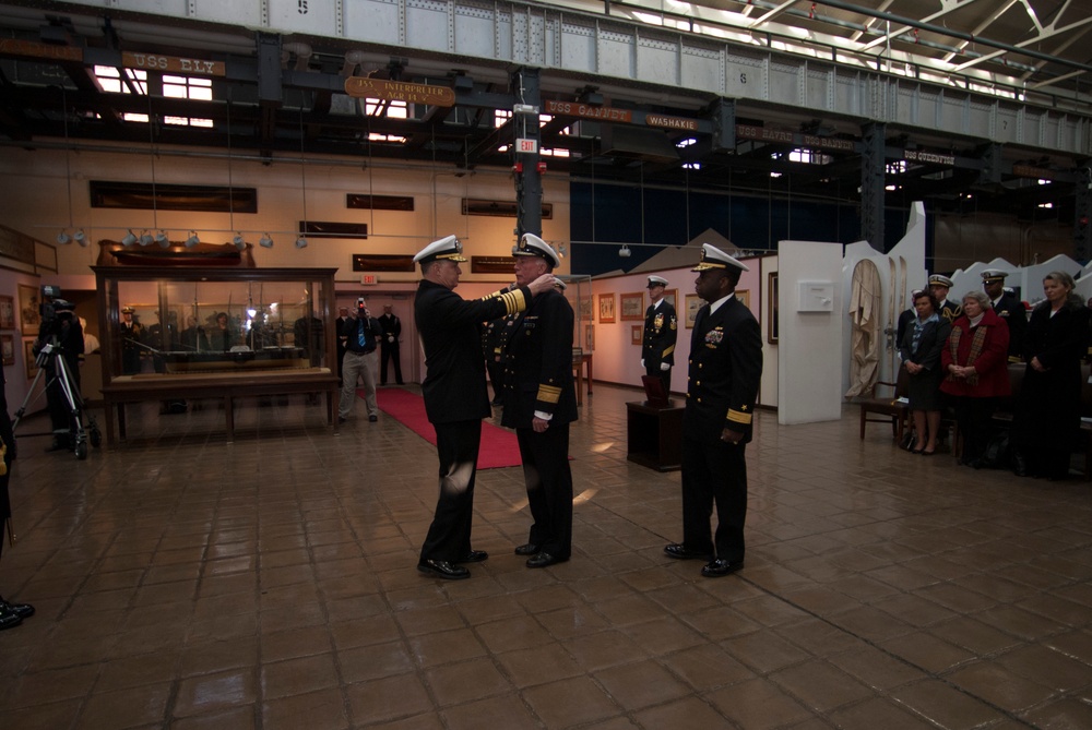 Welcoming ceremony inside the National Museum of the U.S. Navy