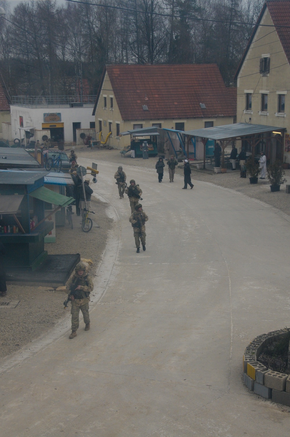 Georgian Regimental Combat Team mission rehearsal exercise
