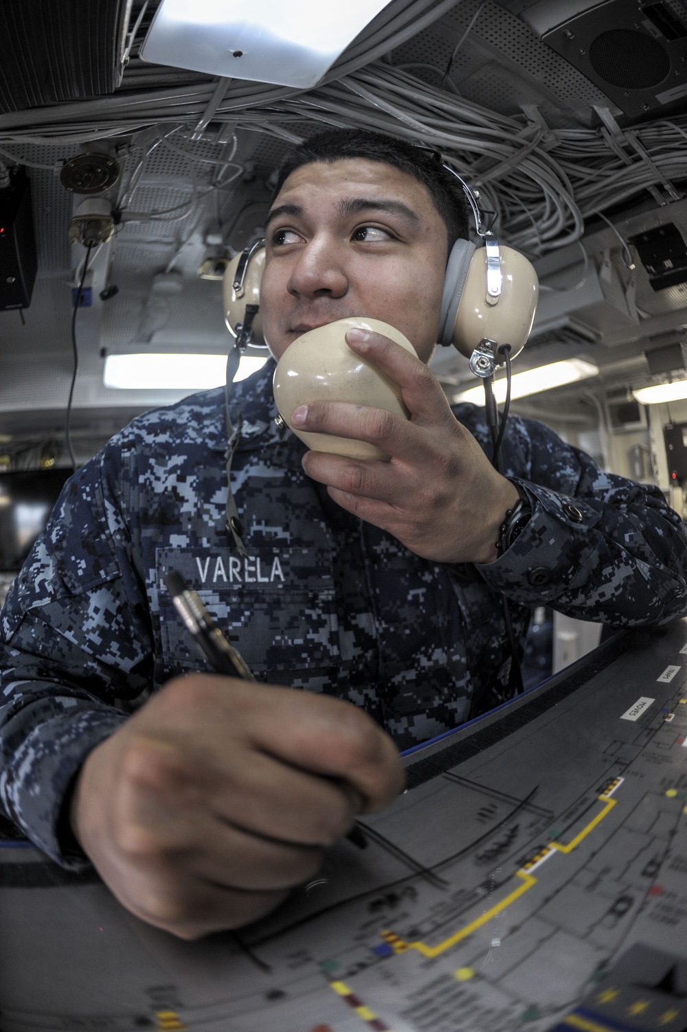 Sailor receives training on ouija board