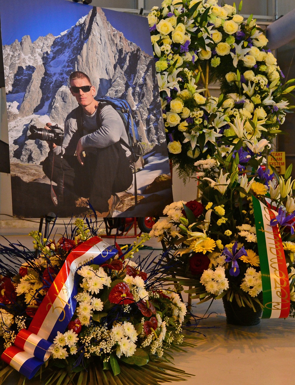 Maj. Lucas Gruenther's memorial service