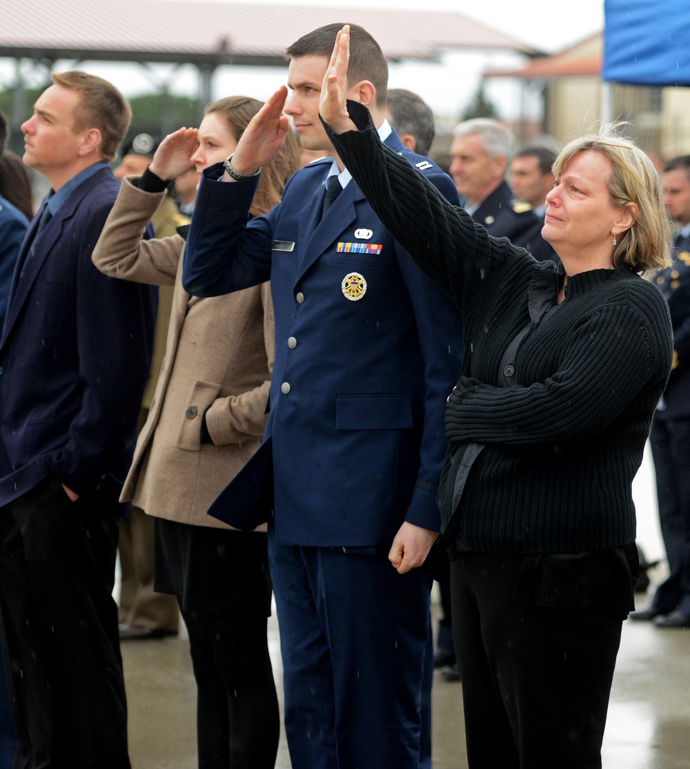 Aviano Air Base remembers fallen pilot