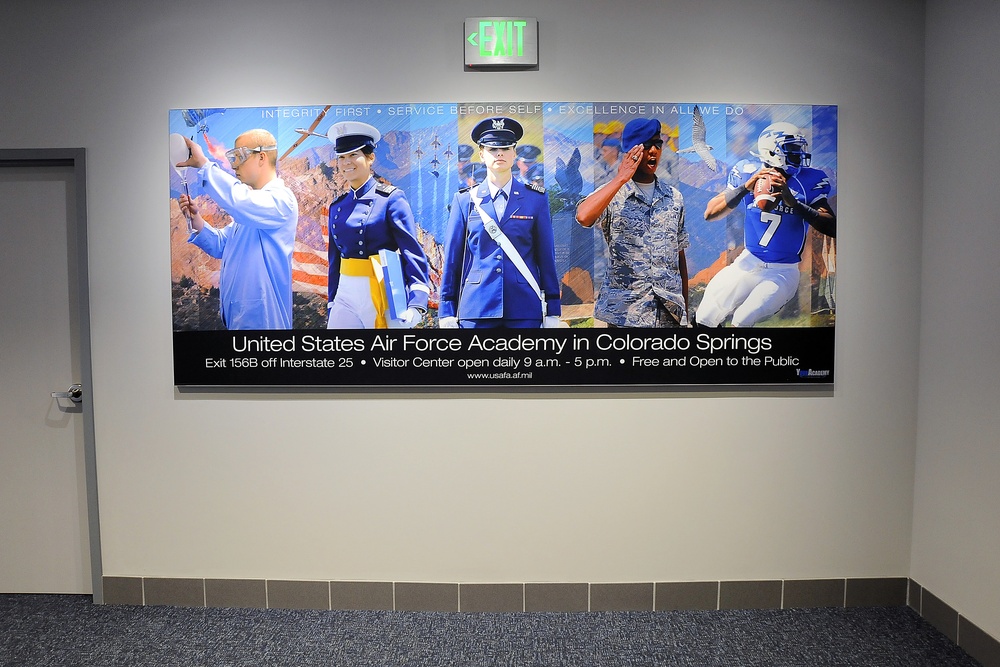 USAFA unveils visual display at Colorado Springs Airport