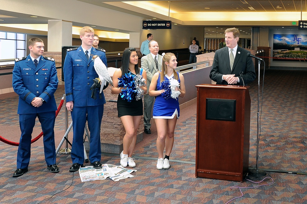 USAFA unveils visual display at Colorado Springs Airport