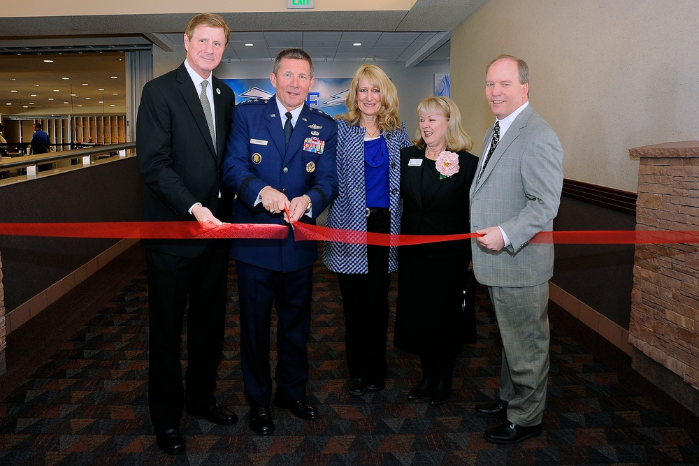 USAFA unveils visual display at Colorado Springs Airport