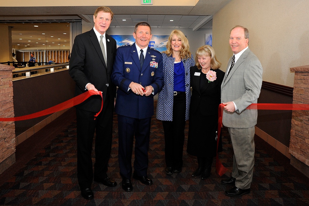 USAFA unveils visual display at Colorado Springs Airport