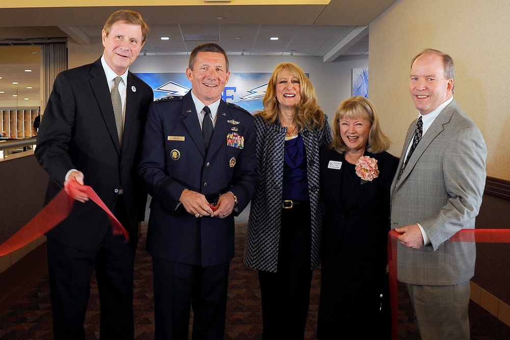 USAFA unveils visual display at Colorado Springs Airport