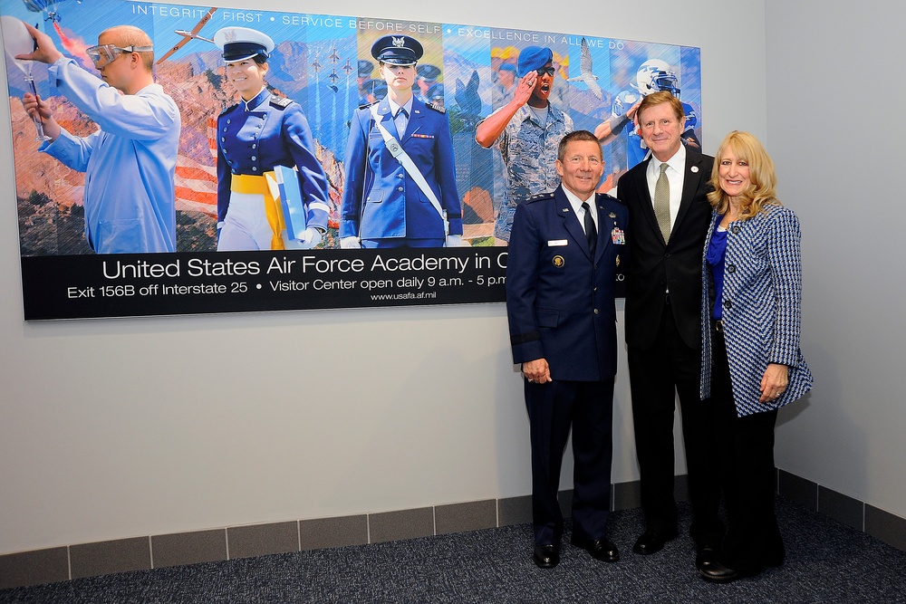 USAFA unveils visual display at Colorado Springs Airport