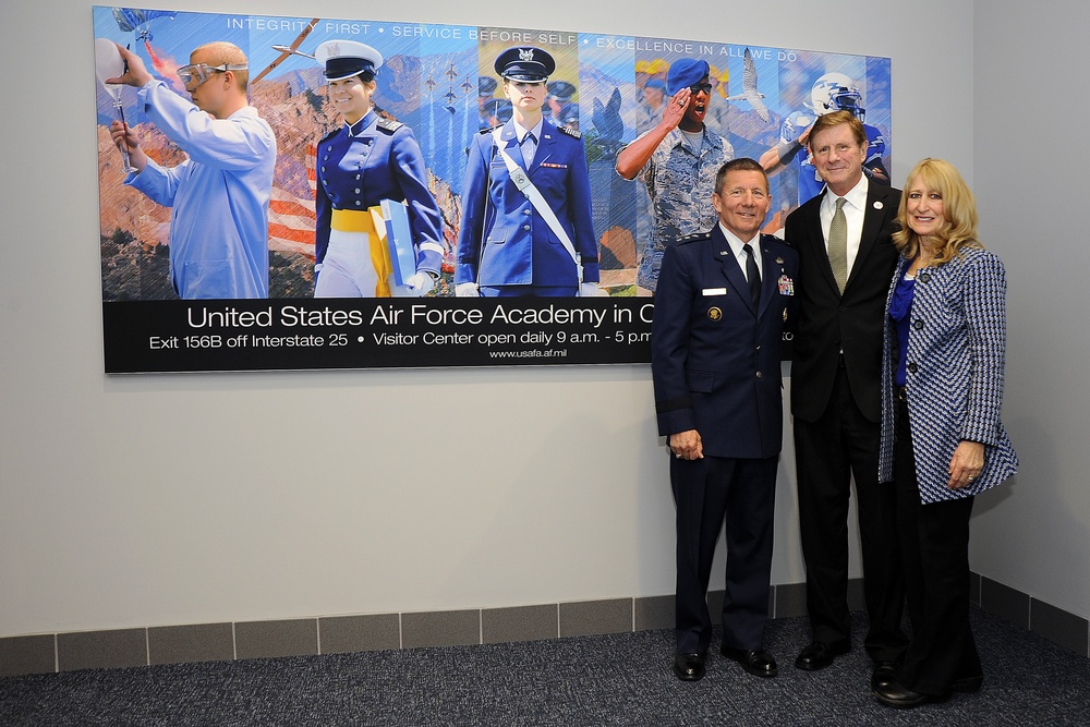 USAFA unveils visual display at Colorado Springs Airport