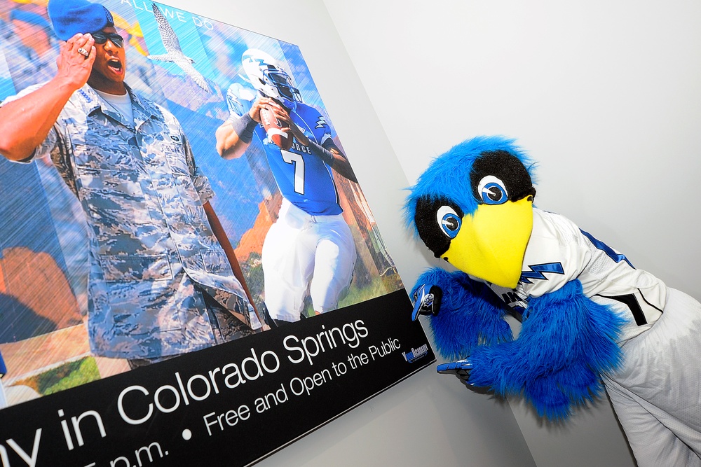 USAFA unveils visual display at Colorado Springs Airport