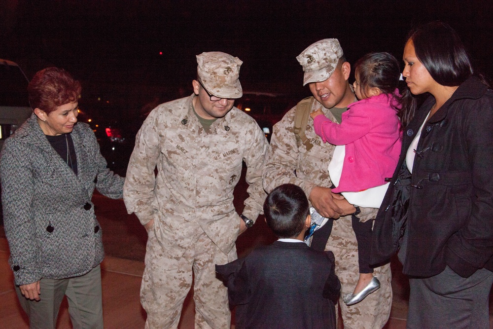 Marine Air Control Squadron 1 arrives home