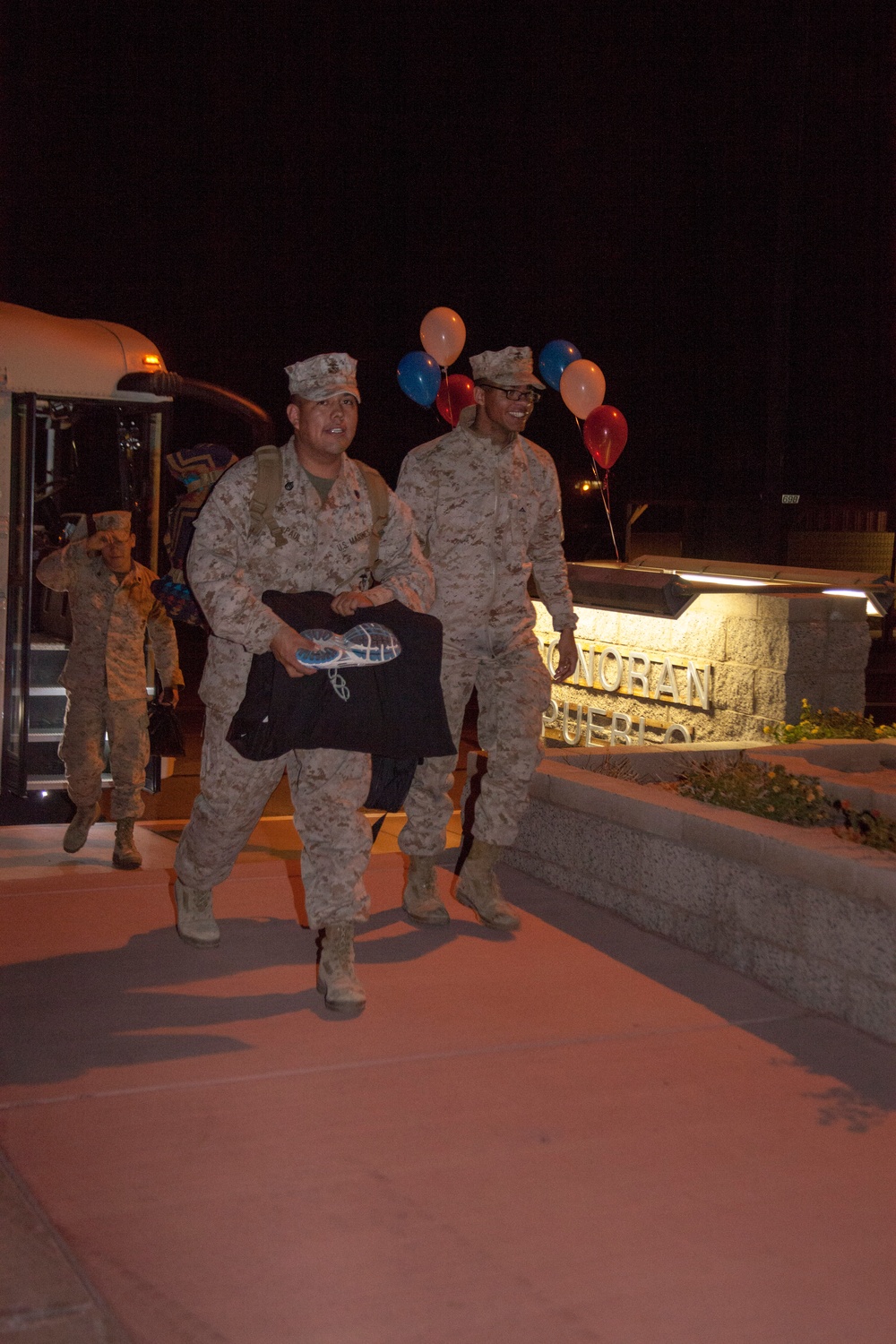 Marine Air Control Squadron 1 arrives home