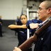 USS George H.W. Bush command honor guard practice