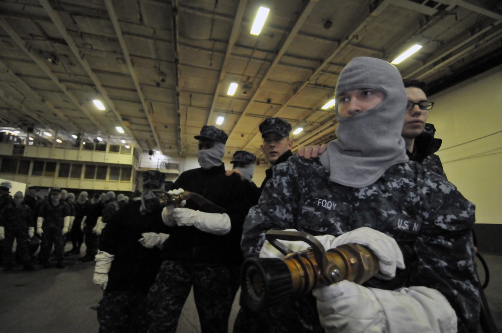 USS George Washington drill