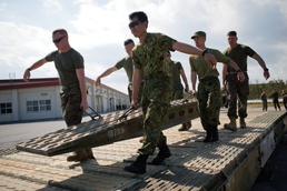 JGSDF, Marines build bridges