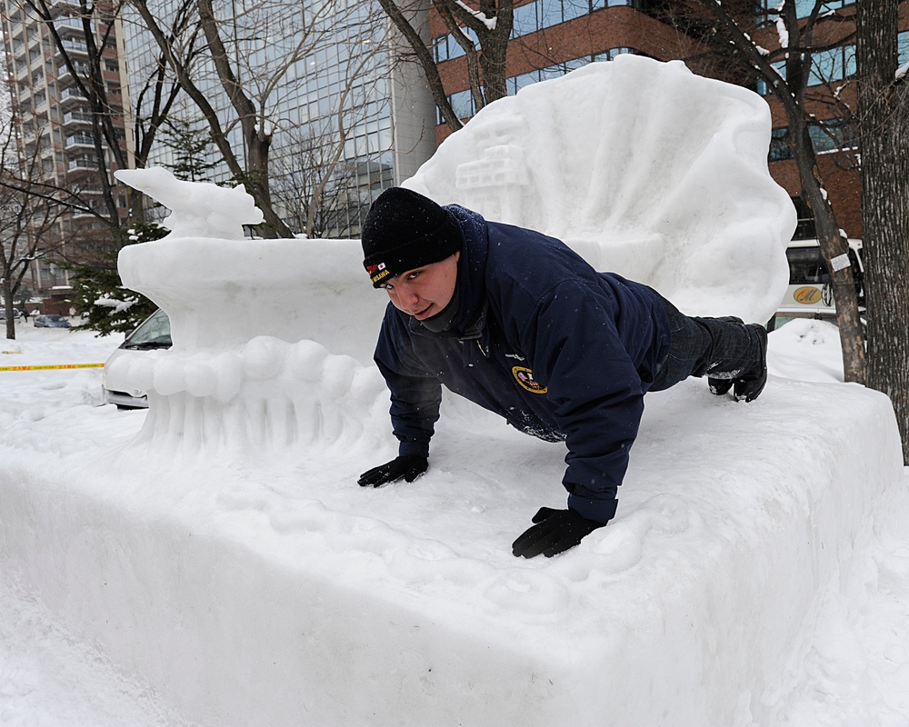 Navy Misawa snow team at 64th annual Sapporo Snow Festival