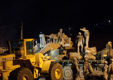 Kosovo Force removes concrete barricades in Rudare