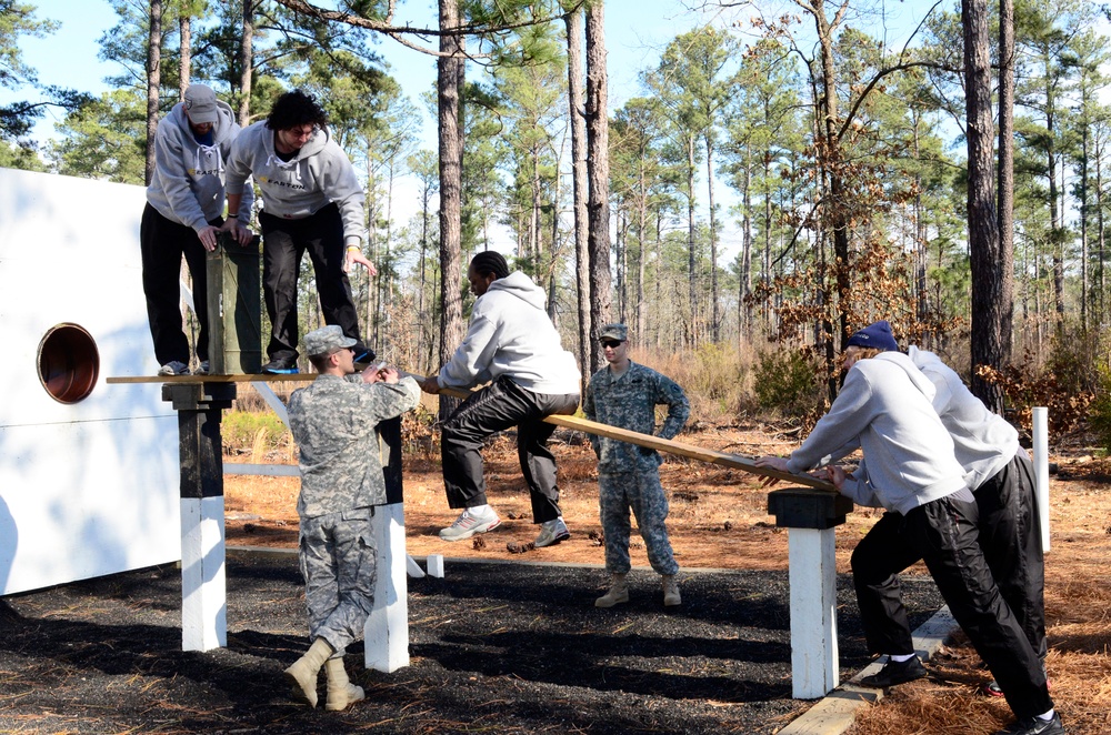 Fayetteville FireAntz visit Fort Bragg