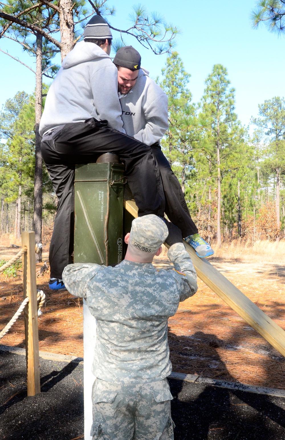 Fayetteville FireAntz visit Fort Bragg