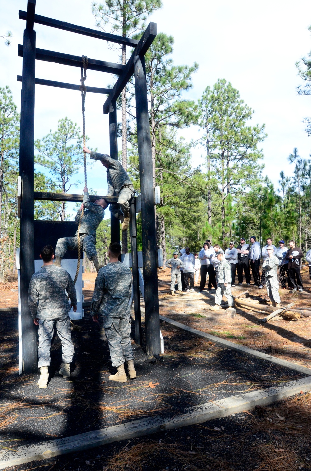 Fayetteville FireAntz visit Fort Bragg