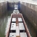 300-ton Chickamauga Lock approach wall beams being assembled at Watts Bar