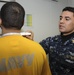 Sailor takees Body Composition Assessment measurements