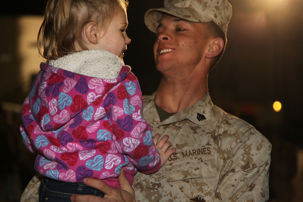 Combat Logistics Regiment 15 returns home from Afghanistan