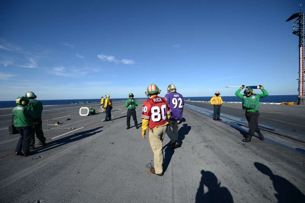 George H.W. Bush conducts training, carrier qualifications