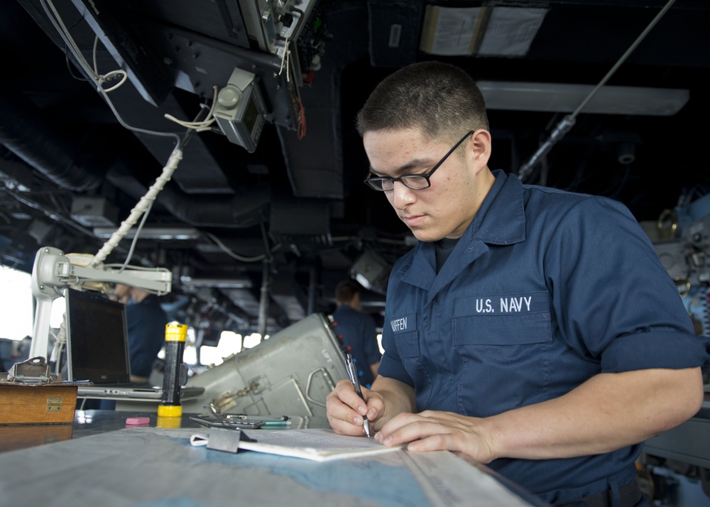 USS Tortuga navigation