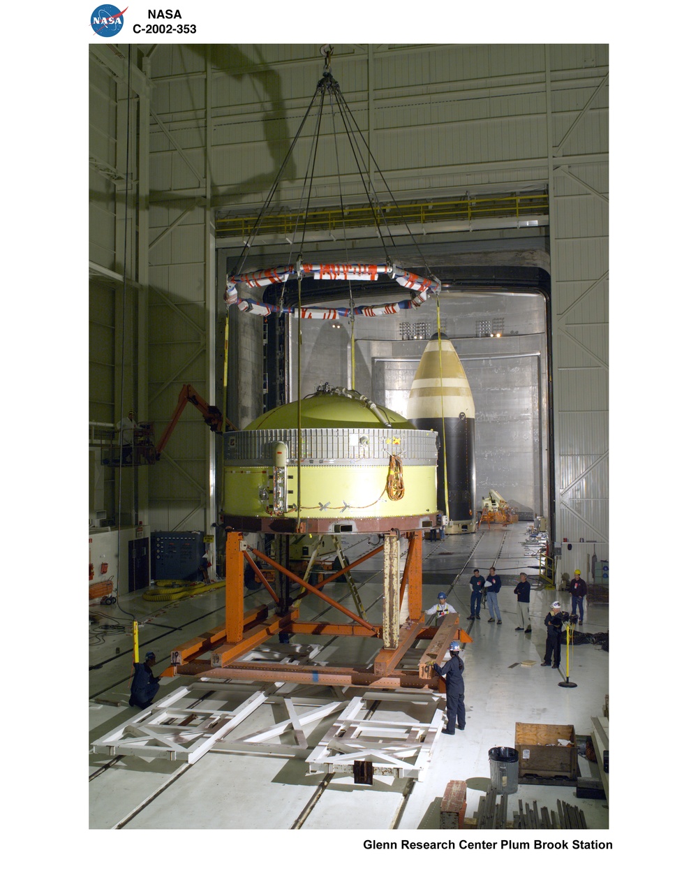 BOEING DELTA 4 SHROUD SEPARATION TEST IN SPACE POWER FACILITY AT NASA PLUM BROOK STATION