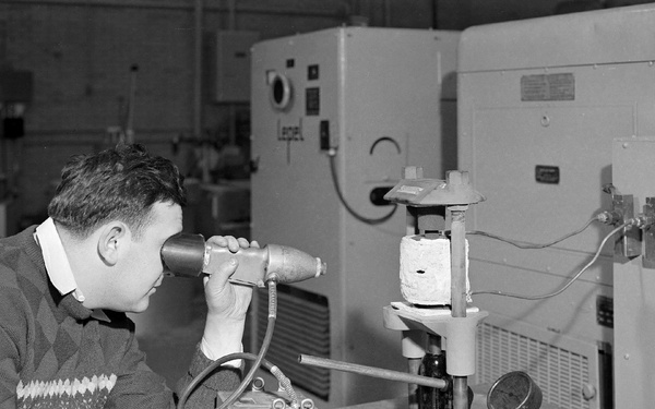 HOT PRESS RIG IN HEAT TREAT SHOP OF THE TECHNICAL SERVICES BUILDING TSB